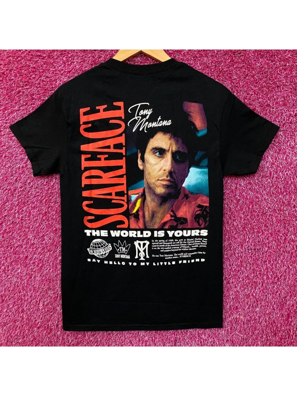 Scarface Tony Montana Movie Promo Tshirt size Small